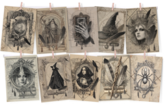 Gothic Witchcraft Junk Journal Kit 38 Grunge Pages Product Image 2