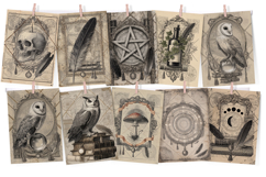 Gothic Witchcraft Junk Journal Kit 38 Grunge Pages Product Image 3
