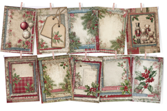 Christmas Lace Junk Journal Kit - 30 Festive Pages Product Image 4