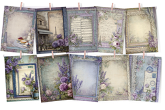 Paris Lace Digital Paper Set 30 Shabby Chic French Pages Product Image 4