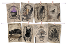 Gothic Witchcraft Junk Journal Kit 38 Grunge Pages Product Image 5