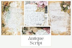 Antique Script Junk Journal Papers Product Image 1