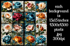 Vintage Patchwork Background, Junk Journal Style Papers, s11 Product Image 2