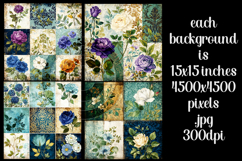 Vintage Patchwork Background, Junk Journal Style Papers, s18 Product Image 2