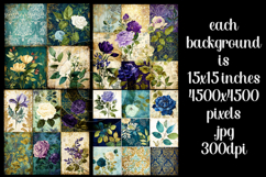 Vintage Patchwork Background, Junk Journal Style Papers, s21 Product Image 2