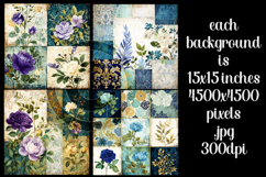 Vintage Patchwork Background, Junk Journal Style Papers, s23 Product Image 2