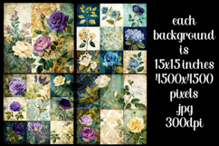 Vintage Patchwork Background, Junk Journal Style Papers, s24 Product Image 2