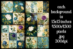 Vintage Patchwork Background, Junk Journal Style Papers, s5 Product Image 2