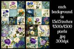 Vintage Patchwork Background, Junk Journal Style Papers, s7 Product Image 2