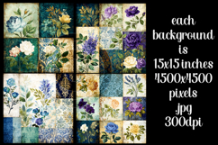 Vintage Patchwork Background, Junk Journal Style Papers, s8 Product Image 2