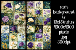 Vintage Patchwork Background, Junk Journal Style Papers, s9 Product Image 2