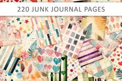 220 Vintage Patterned Junk Journals Scrapbook Pages Product Image 1