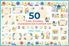 Scandinavian Flower Art Printable Ephemera Bundle Product Image 4