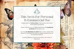 Watercolor Flowers Vintage Junk Journal Bundle Product Image 4