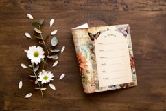 Watercolor Flowers Vintage Junk Journal Bundle Product Image 6