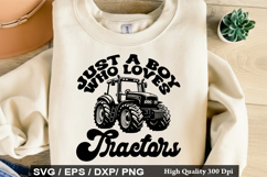 Tractor SVG Design - Just A Boy Who Loves Tractors Product Image 3