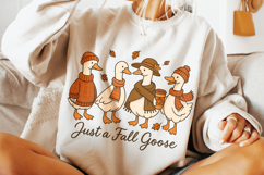 Just a Fall Goose Png, Fall Vibes PNG, Fall PNG, Autumn Png Product Image 2
