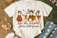 Just a Fall Goose Png, Fall Vibes PNG, Fall PNG, Autumn Png Product Image 5