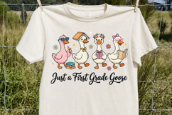 Just a First Grade Goose, Back to School PNG Product Image 1