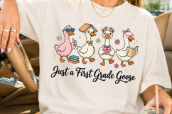 Just a First Grade Goose, Back to School PNG Product Image 3