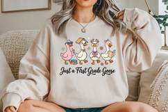 Just a First Grade Goose, Back to School PNG Product Image 4