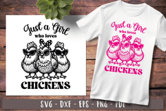 Just a girl chickens Funny chicken svg Farm girl life