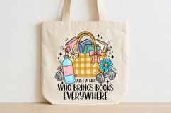 Just a Girl Who Brings Books Everywhere Reader PNG Design Product Image 4