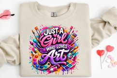 Just A Girl Who Loves Art Png Product Image 7