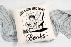 Just A Girl Who Loves Books SVG Design Product Image 4