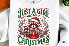 Just A Girl Who Loves Christmas PNG Product Image 1