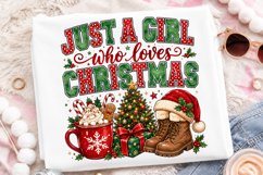 Just a Girl Who Loves Christmas PNG Product Image 2