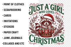 Just A Girl Who Loves Christmas PNG Product Image 3