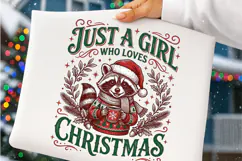 Just A Girl Who Loves Christmas PNG Product Image 4