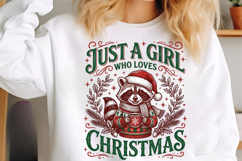 Just A Girl Who Loves Christmas PNG Product Image 5