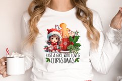 Just a girl who loves christmas Sublimation PNG Product Image 2