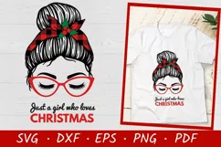 Christmas  cut file being used as a shirt print by a mom