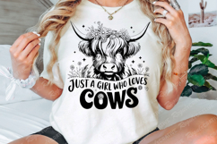 Highland Cow Heifer With Coffee SVG For Crafting And Design Product Image 3