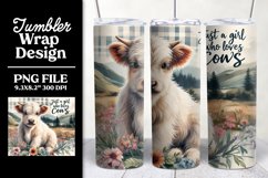 Just a girl who loves Highland Cows Tumbler Wrap Product Image 1