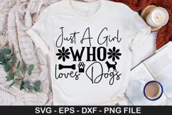 Funny Girl SVG Design - Just A girl who loves frog Product Image 3