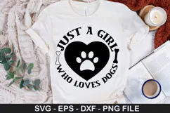 Funny Girl SVG Design - Just A girl who loves frog Product Image 4