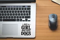 Just A Girl Who Loves Dogs SVG File | Dog Sticker | Dog SVG Product Image 2