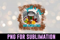 Just a Girl Who Loves Fall | Fall Sublimation PNG Product Image 1