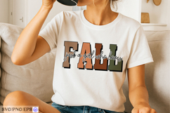 Just A Girl Who Loves Fall SVG Autumn Quote Cut File SVG PNG Product Image 3