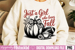 Just A Girl Who Loves Fall PNG Product Image 3