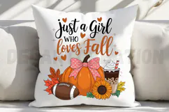 Just a Girl Who Loves Fall Sublimation PNG Product Image 4