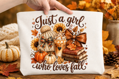 Just A Girl Who Loves Fall Png Product Image 1