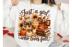 Just A Girl Who Loves Fall Png Product Image 2