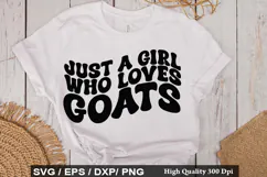 Goat SVG Design - Just A Girl Who Loves Goats And Chickens Product Image 2