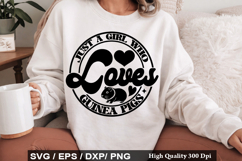 Just a Girl Who Loves Guinea Pigs - Guinea Pig SVG Design Product Image 1