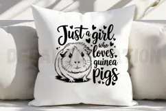 Just a Girl Who Loves Guinea Pigs SVG Product Image 2
